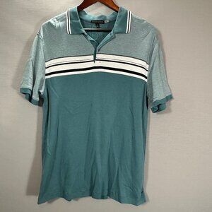 Banana Republic Polo Shirt Mens Large Luxury Touch Performance Short Sleeve